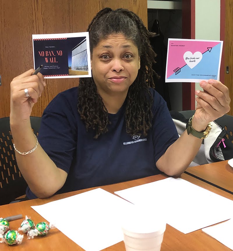 Godina Jones took action at Power of the Pen in February, 2019