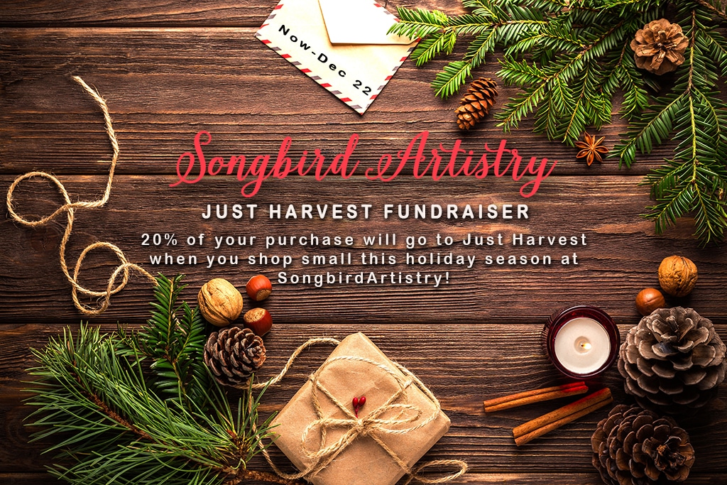 Songbird Artistry fundraiser for Just Harvest