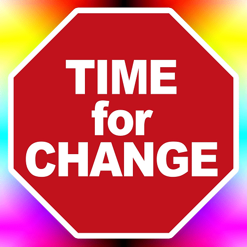 Time for Change sign (via Pixabay/Gerd Altmann)